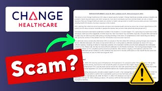 Is The Change Healthcare Data Breach Letter Legit [upl. by Ahtelra]