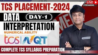 TCS NQT Preparation 2024  DATA INTERPRETATION Day1  By Prashant Sir  tcsnqt2024 [upl. by Anurag]