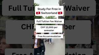 Study In Switzerland For Free  Study In World’s Top University For Free  ETH Zürich Scholarships [upl. by Yert]