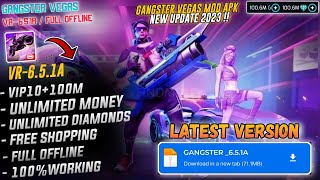 🔥Gangster Vegas Mod Apk 651a Highly Compressed  Unlimited Money Diamonds Vip 10 Working 100 [upl. by Einned]