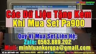 Các Dữ Liệu Tặng Kèm Khi Mua Set Pa900 [upl. by Ultun880]