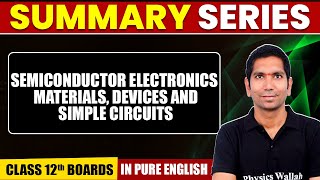 SEMICONDUCTOR ELECTRONICS MATERIALS DEVICES amp SIMPLE CIRCUITS  Summary in Pure English [upl. by Selina418]