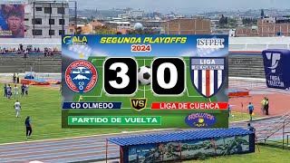 OLMEDO 3 VS 0 LIGA DE CUENCA RESUMEN 32AVOS DE FINAL VUELTA ASCENSO ECUADOR 2024 GLOBAL 40 [upl. by Anama655]