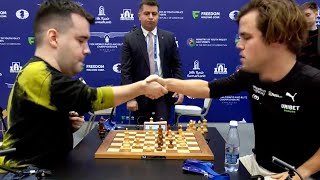 Ian Nepomniachtchi vs Magnus Carlsen  2023 World Blitz Chess Championship [upl. by Annadiana302]