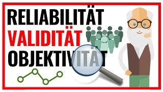 Reliabilität Validität amp Objektivität  Die 3 Gütekriterien einfach erklärt 📊 [upl. by Lednahc]