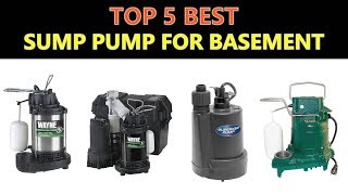 Best Sump Pump for Basement 2019  2020 [upl. by Edrea]