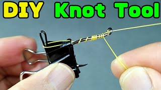 This Fishing Hook tying tool is very easy to make Fishing Knot Tool Fishing Knots DIY Fishing [upl. by Anileda]