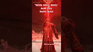 quotNIHIL NIHIL NIHILquot AoW Only NoHit Build  Promised Consort Radahn  Elden Ring DLC [upl. by Carlick]