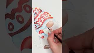 Aquarell Wichtel Tutorial aquarell watercolor aquarellweihnachten [upl. by Lovering]