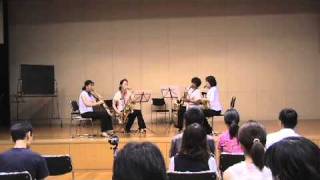 サンジュレーサクソフォン四重奏曲第三楽章／JBSingelée Premier Quatuor part 1 3 [upl. by Eidod]