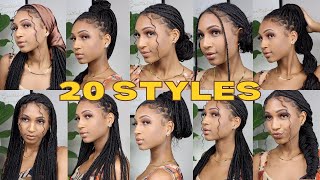 20 Styles You Havent Tried With Knotless Braids  Indybindy [upl. by Yoreel]