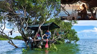 Camping On The Flooded Forest 2 Night 3 Days ​ បោះជំុរុំ លើដើមឈើ តាមមាត់បឹងទន្លេសាប ២យប់​ ៣ថ្ងៃ [upl. by Assetniuq]