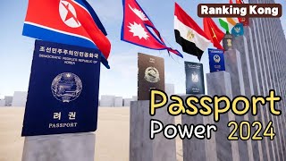 Global Passport Power Rank 2024 [upl. by Cathy]