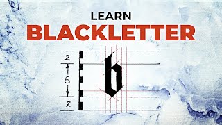 EASY Gothic Calligraphy Alphabet Tutorial  Learn Blackletter [upl. by Niak]