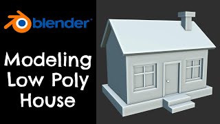 Modeling a low poly house  Blender 34 Tutorial [upl. by Esyli]