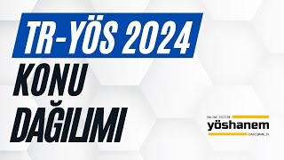 TR YÖS 2024 KONULARI  Muhtemel Soru Dağılımları [upl. by Lavinie745]