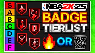 RANKING ALL 38 BADGES ON NBA 2K25 IN TIERS [upl. by Notloc]