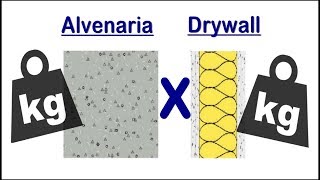 QUANTO PESA PAREDE DRYWALL DRYWALL VS ALVENARIA [upl. by Casey]