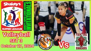 UST GOLDEN TIGRESSES VS UP LADY MAROONS SET 3 SHAKEYS SUPER LEAGUE October 27 2024 [upl. by Hax]