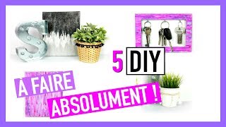 5 DIY à Faire ABSOLUMENT  Deco Chambre Facile [upl. by Mohorva847]