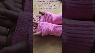 🧤Guantes sin dedos Mitones a CROCHET [upl. by Nomyt]