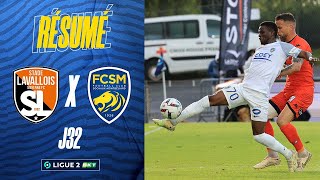 Le résumé de Stade LavalloisFCSM  32e journée de Ligue 2 BKT [upl. by Denison]