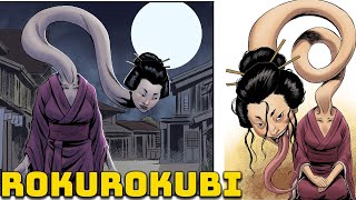 The Terrifying Women with Long Necks  Rokurokubi  Creatures of Japan [upl. by Sitto]