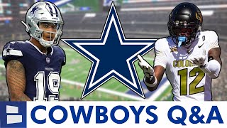 Cowboys Rumors Draft Travis Hunter Or Ashton Jeanty Start Trey Lance Head Coach Candidates  QampA [upl. by Natlus570]