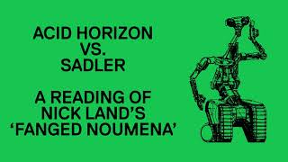 Acid Horizon vs Sadler  A Reading of Nick Lands Fanged Noumena [upl. by Mcdowell]