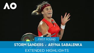 Storm Sanders v Aryna Sabalenka Extended Highlights 1R  Australian Open 2022 [upl. by Htennek364]