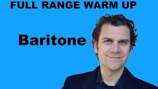 Singing Warm Up  Baritone Full Range [upl. by Inverson]