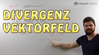 Divergenz eines Vektorfeldes  Beispiel [upl. by Scevor]