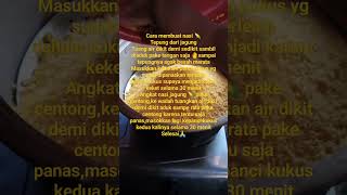 totorial membuat nasidari tepung jagung gaees😃vedeoviralsshortsvedeo [upl. by Sinnej]