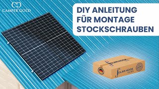 Wie montiere ich Balkonkraftwerk mit einem StockschraubenMontagesystem [upl. by Sadye]