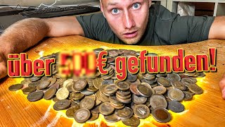 WIE VIEL KLEINGELD habe ich INSGESAMT mit dem METALLDETEKTOR GEFUNDEN Zählen Einzahlen Spenden [upl. by Raddatz267]