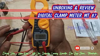 Unboxing amp Review Digital Clamp Meter Harga 75 Ribuan  Visero MT87  Tang ampere  Mutohar Official [upl. by Wolford]