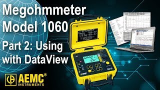 AEMC®  Using AEMC Megohmmeter Model 1060 Part 2 DataView [upl. by Bertram841]