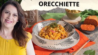 Orecchiette Fatte in Casa Ragù Bianco Nduja amp Cipolle Caramellate [upl. by Airemat]