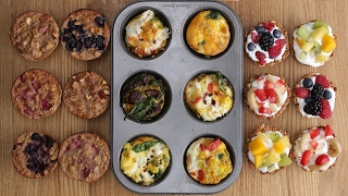 Three Healthy Breakfasts In A Muffin Tin [upl. by Fortin]