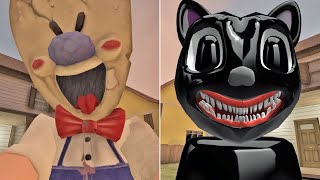 Funny moments in Ice Scream VS ROBLOX  Funny Moments experiments With Rod FIGCH Funny [upl. by Kolb760]