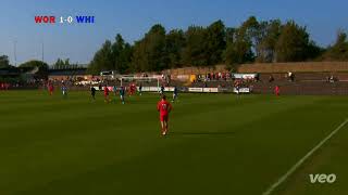 Workington 3 Whitby Town 1  Pitching In NPL Highlights [upl. by Ognimod]