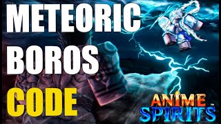 🌌METEORIC BOROS  X2 GOLDEXP ANIME SPIRITS CODES ROBLOX [upl. by Rap468]