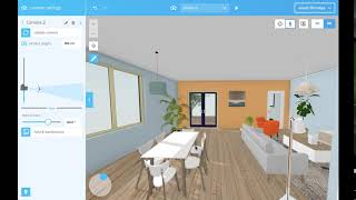 Floorplanner 4e Move furniture in 3D [upl. by Naols180]