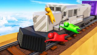 HOLD ON TO THE 250MPH TRAIN Gang Beasts [upl. by Abigail]