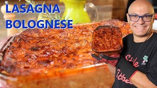 LASAGNE alla BOLOGNESE ricetta della lasagna alla bolognese semplificata [upl. by Iover]