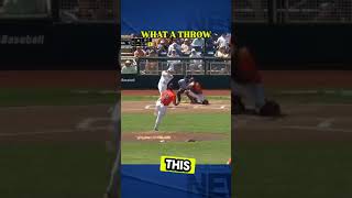 WHAT A THROWbaseball shortsfeed wow omg sports [upl. by Sydney]