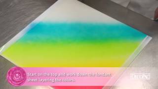 DecoTips Airbrushing Techniques for Fondant DecoShapes Strips and Shapes [upl. by Sudaorb]