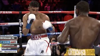 Terence Crawford v Amir Khan  Fight Highlights [upl. by Wildon]