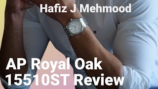 4K AP Royal Oak 15510ST White Dial HandsOn Review amp Wrist Shots  Hafiz J Mehmood [upl. by Ravilob]