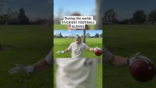 Testing the Worlds STICKIEST FOOTBALL GLOVES nfl shorts nflfootball sports nflmemes [upl. by Helse]